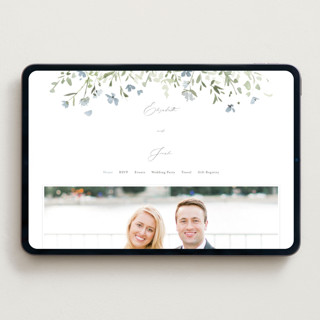 This is a cement wedding websites by Everett Paper Goods called brynn printing on digital paper in standard