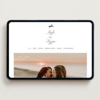 This is a ebony wedding websites by Laura Hamm called simply classic printing on digital paper in standard