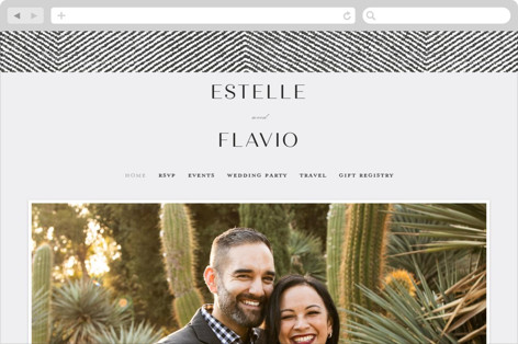 This is a noir wedding websites by FRANI called elegant ethno printing on digital paper in standard