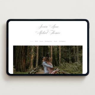 This is a natural wedding websites by Jennifer Postorino called empire printing on digital paper in standard