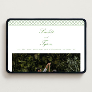 This is a forest wedding websites by Angela Garrick called garden trellis printing on digital paper in standard