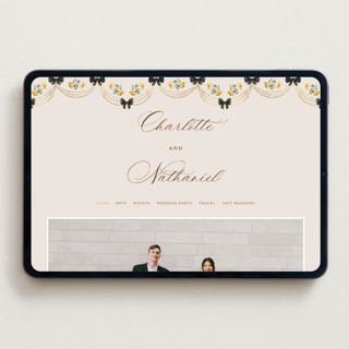 This is a golden wedding websites by Claudia Orengo called tuileries printing on digital paper in standard