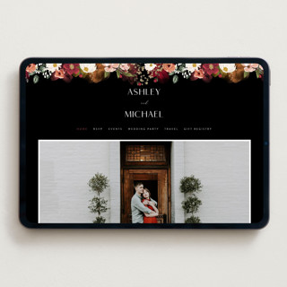 This is a desert wedding websites by Susan Moyal called layered florals printing on digital paper in standard