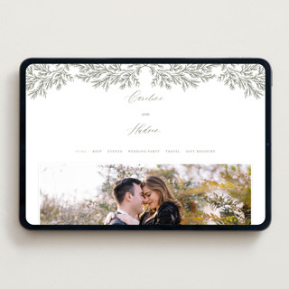 This is a moss wedding websites by Oscar and Emma - Karly Depew called among the evergreens printing on digital paper in standard