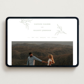 This is a mint wedding websites by Oscar and Emma - Karly Depew called amidst nature printing on digital paper in standard