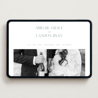 This is a stone wedding websites by Pixel and Hank called tallest printing on digital paper in standard