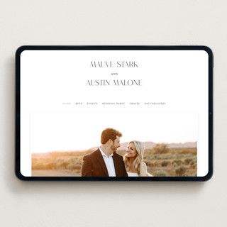 This is a soft black wedding websites by Stacey Meacham called simple charm printing on digital paper in standard