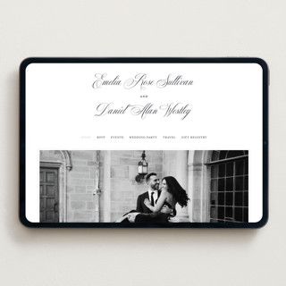 This is a soft black wedding websites by Melinda Denison called royal printing on digital paper in standard