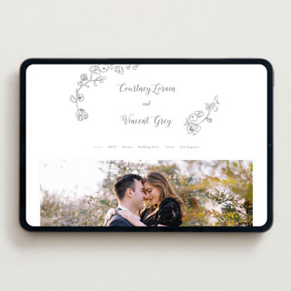This is a gravel wedding websites by Baumbirdy called note printing on digital paper in standard