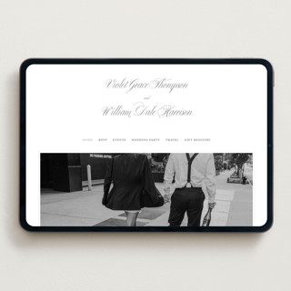 This is a soft black wedding websites by mo kelley called the day printing on digital paper in standard