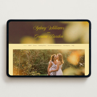 This is a island citrus wedding websites by Morgan Kendall called bloom printing on digital paper in standard