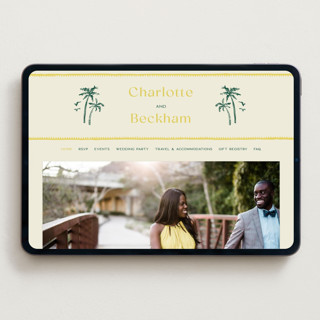 This is a island citrus wedding websites by Pixel and Hank called coastal drift printing on digital paper in standard