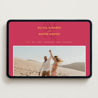 This is a caliente wedding websites by Owl and Toad called amor printing on digital paper in standard