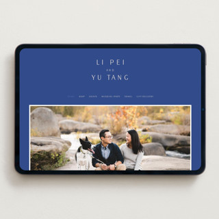 This is a marseille bleu wedding websites by Deborah Chou called two toned printing on digital paper in standard