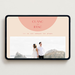 This is a blossom wedding websites by Hudson meet Rose called unity printing on digital paper in standard