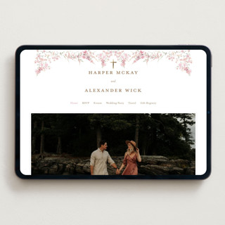 This is a spring wedding websites by Phrosné Barwood called meadow cross printing on digital paper in standard