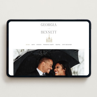 This is a cotton wedding websites by Erin L. Wilson called city center printing on digital paper in standard