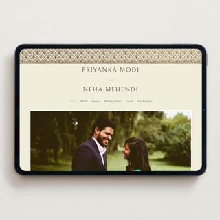 This is a aqua wedding websites by Pati Cascino called aatreya printing on digital paper in standard