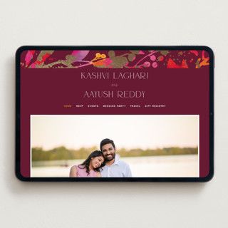 This is a sangria wedding websites by Jessica Corliss called bright abstract printing on digital paper in standard