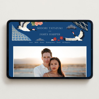 This is a ocean wedding websites by Elly called kimono printing on digital paper in standard