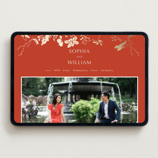 This is a lava wedding websites by Stellax Creative called abstract flora printing on digital paper in standard