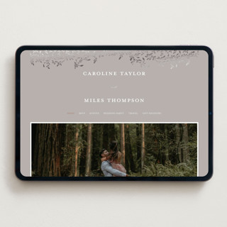 This is a stone wedding websites by Creo Study called leafy garland printing on digital paper in standard