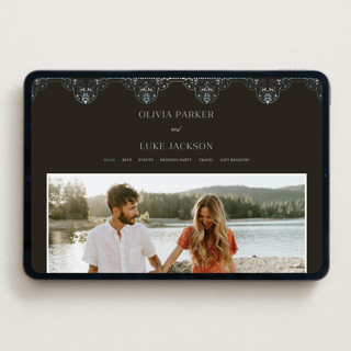 This is a gravel wedding websites by Alethea and Ruth called illuminated storybook printing on digital paper in standard
