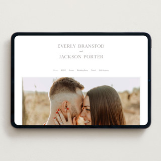 This is a snow wedding websites by Kaydi Bishop called eternal printing on digital paper in standard