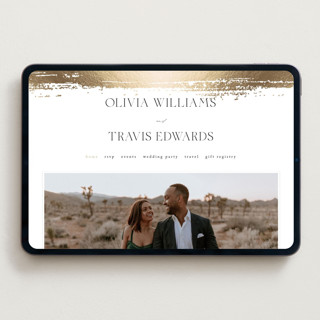 This is a silk wedding websites by Kelly Schmidt called brushed edge printing on digital paper in standard