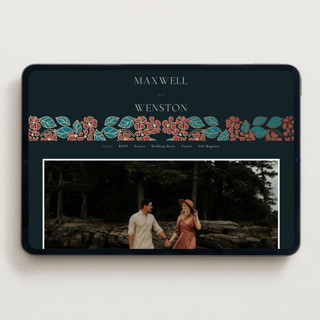 This is a onyx wedding websites by Ana de Sousa called wedding birds printing on digital paper in standard