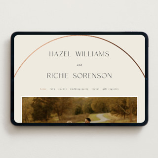 This is a linen wedding websites by Blustery August called walnut printing on digital paper in standard