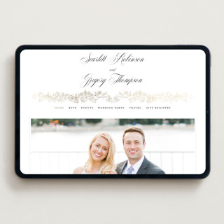 This is a pearl wedding websites by Jenna Holcomb called rococo printing on digital paper in standard