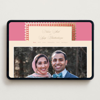 This is a carnation wedding websites by Creo Study called mandapam printing on digital paper in standard