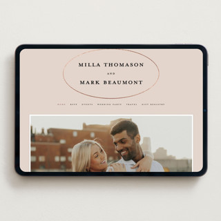 This is a rose wedding websites by Ani Somi called champagne printing on digital paper in standard
