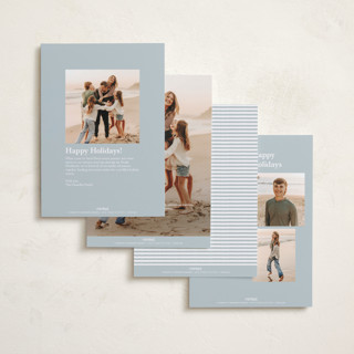 This is a sky easter photo cards with standard by Lea Delaveris called spring stripe printing on recycled smooth signature in standard