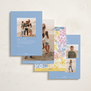 This is a periwinkle easter photo cards with standard by frau brandt called easter meadow printing on recycled smooth signature in standard