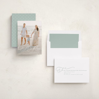 This is a lily easter photo cards with standard by Lea Delaveris called truly he is risen printing on recycled smooth signature in standard