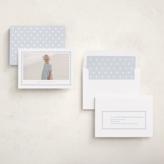 This is a hydrangea easter photo cards with standard by Alexandra Cohn called scalloped easter printing on recycled smooth signature in standard