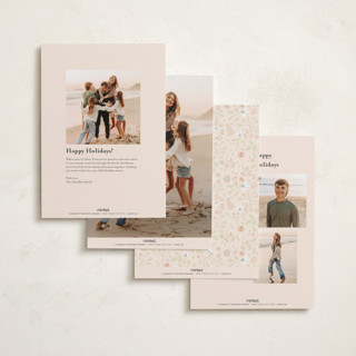 This is a just peachy easter photo cards with standard by Kamala Nahas called easter garden printing on recycled smooth signature in standard