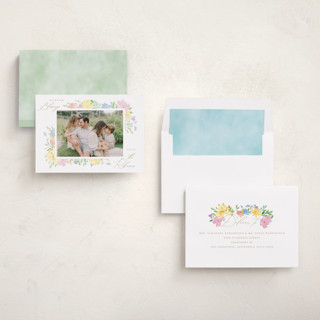 This is a lily easter photo cards with standard by Creo Study called easter florals printing on recycled smooth signature in standard