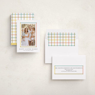 This is a sunshine easter photo cards with standard by Iveta Angelova called colorful frame printing on recycled smooth signature in standard