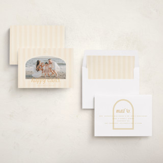 This is a sunshine easter photo cards with standard by Blustery August called stripes printing on recycled smooth signature in standard