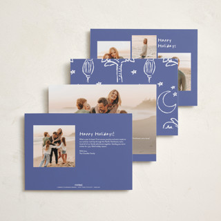 This is a sapphire eid cards with standard by Inkblot Design called doodle eid printing on recycled smooth signature in standard
