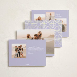 This is a periwinkle eid cards with standard by Inkblot Design called festive shapes printing on recycled smooth signature in standard