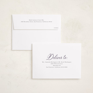 This is a plum eid cards with standard by Morgan Kendall called regal printing on recycled smooth signature in standard
