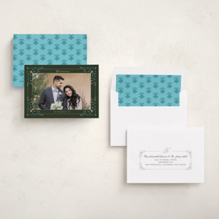 This is a moss eid cards with standard by Sejal Banker called arabic corners printing on recycled smooth signature in standard