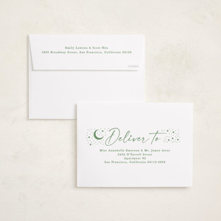 This is a lily eid cards with standard by Creo Study called starry printing on recycled smooth signature in standard