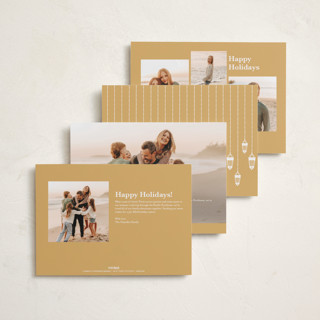 This is a mustard eid cards with standard by Creo Study called lantern chic printing on recycled smooth signature in standard