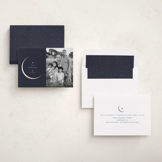 This is a night eid cards with standard by Pati Cascino called eid moon printing on recycled smooth signature in standard