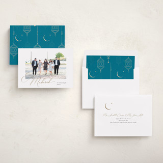 This is a chestnut eid cards with standard by Benita Crandall called blessed child printing on recycled smooth signature in standard